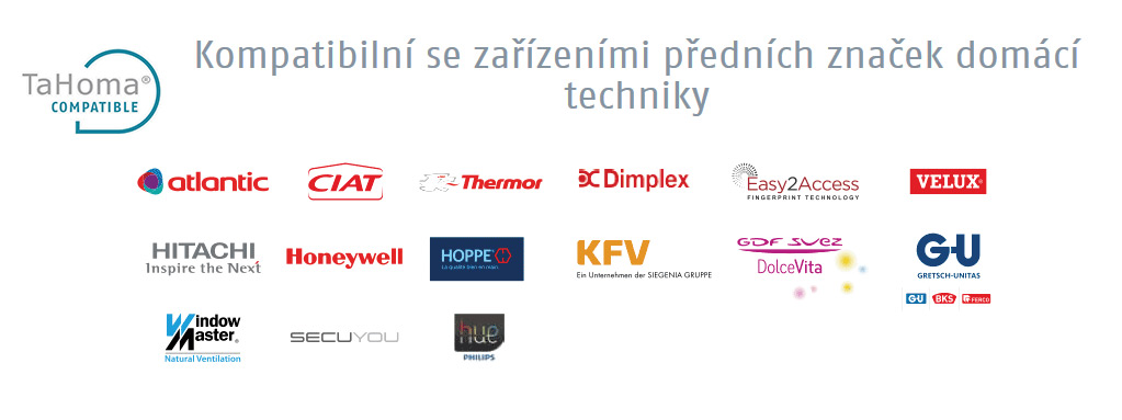 Podporované značky Somfy IO