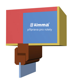 Tepelný prvek pro rolety pod omítku